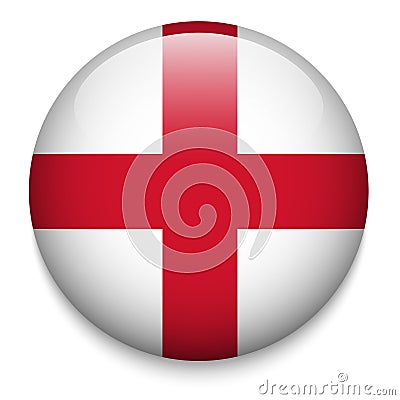 ENGLAND flag button Stock Photo