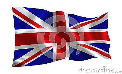 England flag. A series of `Flags of the world.` The country - England flag Stock Photo