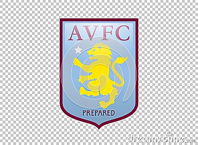England football club emblem on transparent background. Vector illustration. Aston Villa FC Vector Illustration