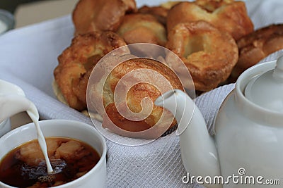 English breakfast postcard background Stock Photo