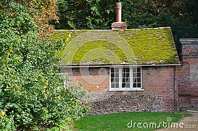 English brick cottage Stock Photo