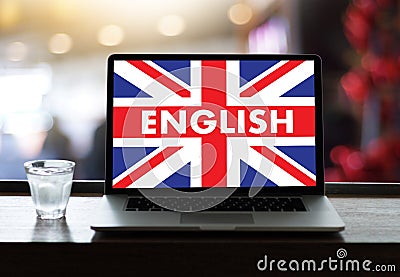 ENGLISH ( British England Language Education ) Learn English Lan Stock Photo