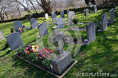 English churchyard. Stock Photo