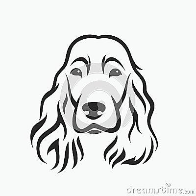 English Cocker Spaniel - vector illustration Vector Illustration