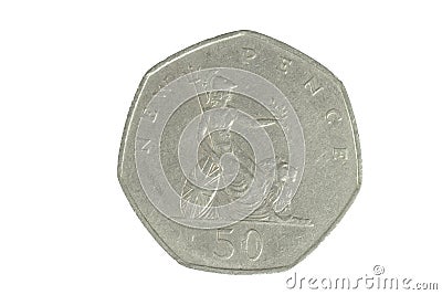 English Coin 1 Stock Photo