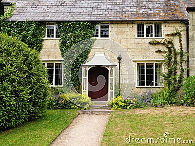 English Cottage and Garden Stock Photo