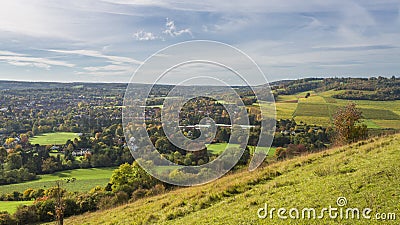 English countryside, North Downs in Surrey Stock Photo