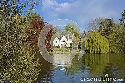 English countryside in Runnymede Stock Photo
