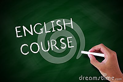 English Course Stock Photo