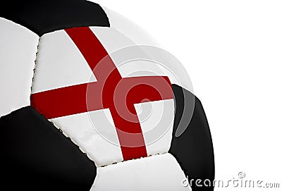 English Flag - Football Stock Photo