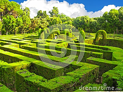 English labyrinth Stock Photo