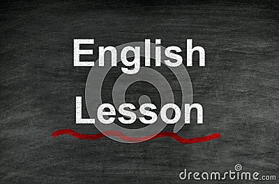 English Lesson Stock Photo