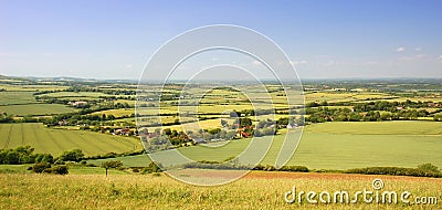 English rolling countryside Stock Photo