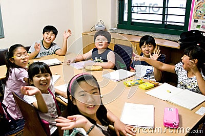 English school in South Korea Editorial Stock Photo