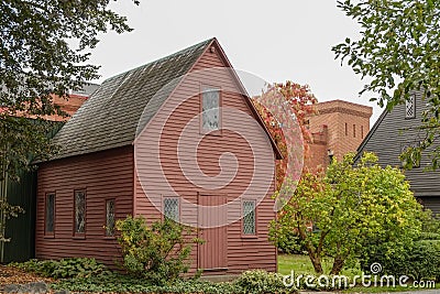 English sixteenth century home on Cape Cod Stock Photo