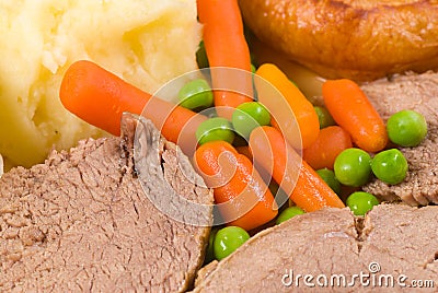 English Sunday lunch Stock Photo