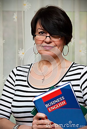 English Teacher Stock Photo