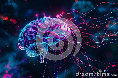 Enhance cognitive skills with AI-powered brain training, boosting memory, focus, and problem-solving. Stock Photo