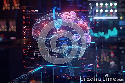 Enhance cognitive skills with AI-powered brain training, boosting memory, focus, and problem-solving. Stock Photo