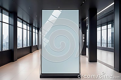 Sleek and Modern Tempered Glass Mockups for Your Designs, AI Generated Stock Photo