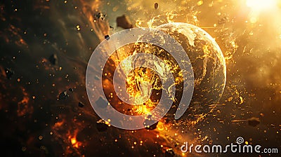 Enhance your strategy with Celestial Splendor, a unique planet object for your content Stock Photo