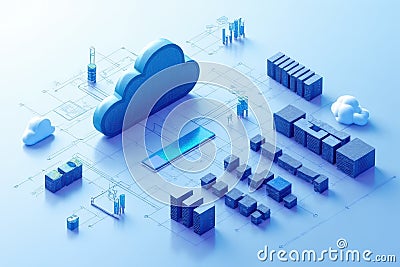 Enhanced Cloud Architecture for Efficient and Expandable Web Hosting Stock Photo
