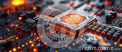 Enhancing Secure Digital Transactions and Cryptocurrency Framework with Innovative Blockchain Stock Photo