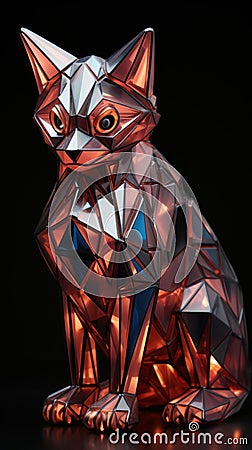 Enigmatic glow: Mythical fusion. Created with Generative AI Stock Photo