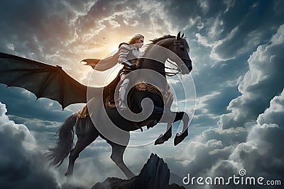 The Enigmatic Kingdom - A Fantasy Saga of Magic, Mystery, and Human Struggles Against Evil Lords Stock Photo