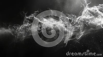 Enigmatic Smoke and Dust Overlays for Digital Art - Abstract Light Textures with Floating Particles and Mysterious Effects Stock Photo