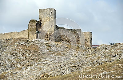 Enisala fortress Stock Photo