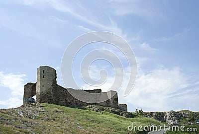 Enisala fortress Stock Photo