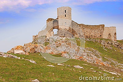 Enisala fortress, Romania Stock Photo