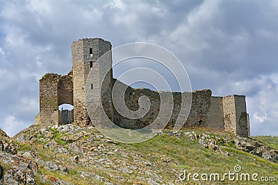 Enisala Fortress, Romania Stock Photo