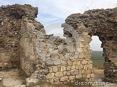 Enisala, the Old Fortress Stock Photo