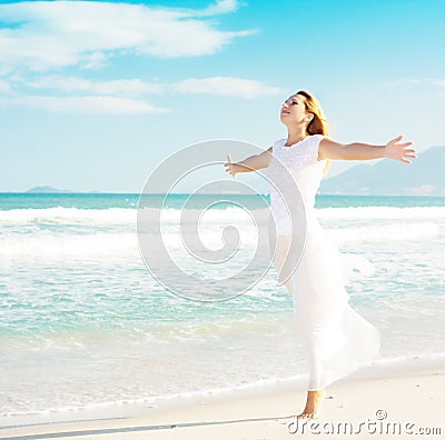 Enjoy sun Stock Photo