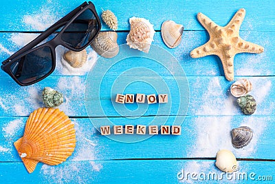 Enjoy weekend with summer settings concept Stock Photo