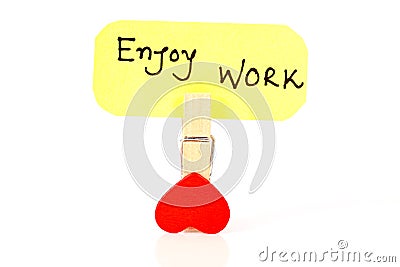 Enjoy work Stock Photo