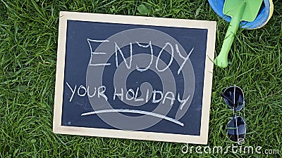 Enjoy your holiday Stock Photo