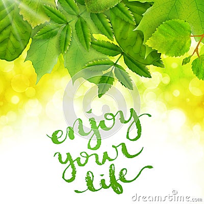 Enjoy your life Vector Illustration