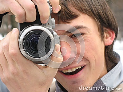 Enjoying photography Stock Photo