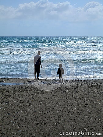 Enjoying The Sea Stock Photo