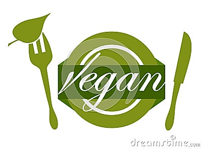 Enjoying vegan food Stock Photo