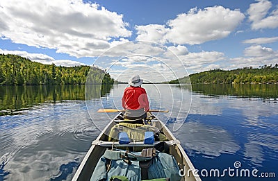 Enjoyng the Wilderness Stock Photo