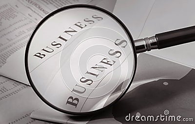 Enlarge business Stock Photo