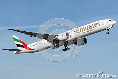A6-ENO Emirates , Boeing 777-300 Editorial Stock Photo