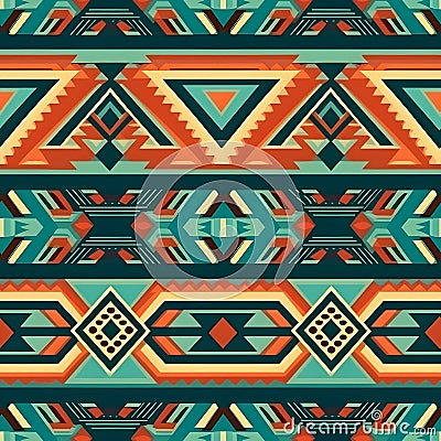 Enrich your designs with seamless aztec patterns Stock Photo