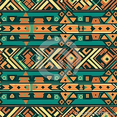 Enrich your designs with seamless aztec patterns Stock Photo