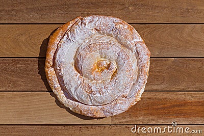 Ensaimada typical from Mallorca Majorca bakery Stock Photo