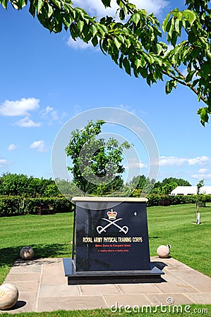 Royal Army Physical Training Corps Memorial , Alrewas. Editorial Stock Photo